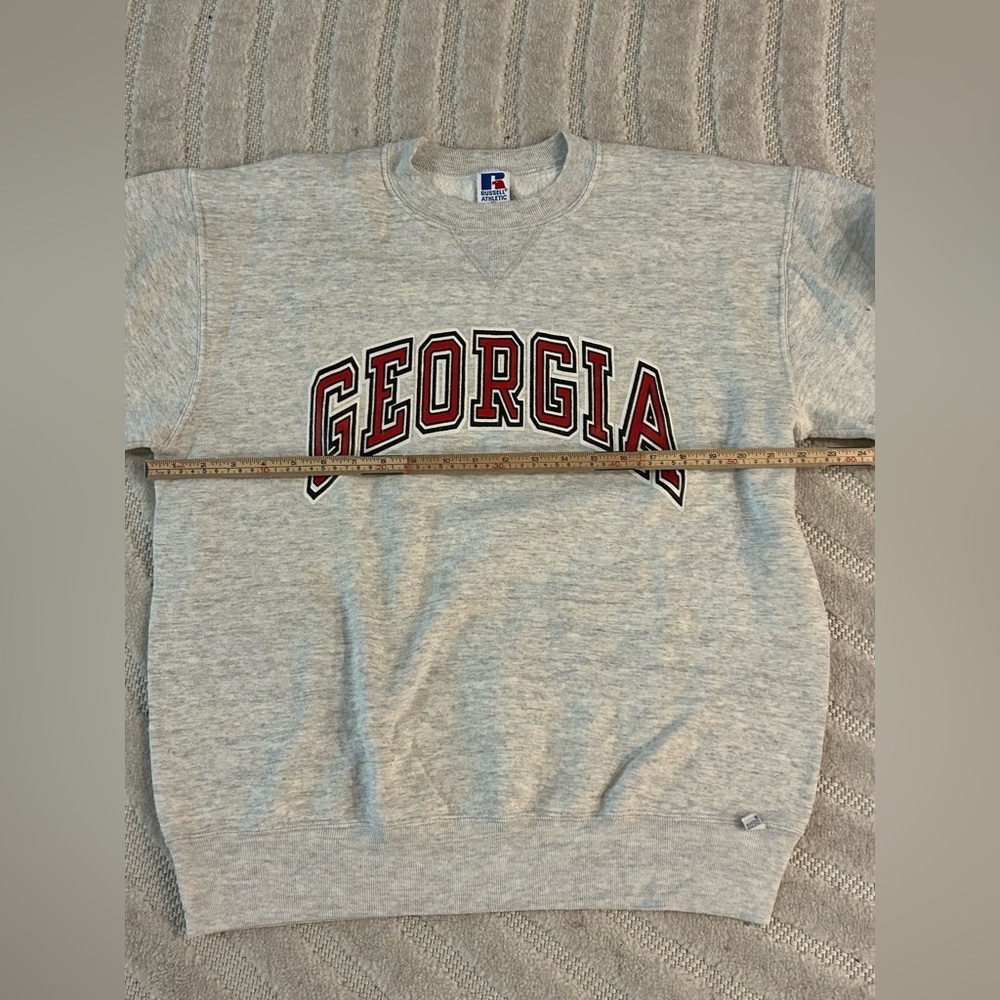 Vintage Russell Athletic University of Georgia Bulldogs Crewneck Sweatshirt - XL - Picture 9 of 9